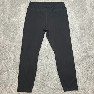 JustFab Women's High-Waisted Black Leggings Size 1X Activewear Gym Workout